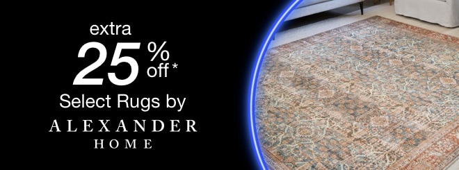 extra 25% off select Area Rugs by Alexander Home*