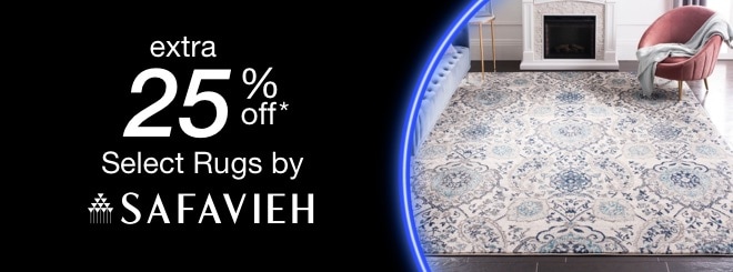 extra 25% off select Area Rugs by Safavieh*