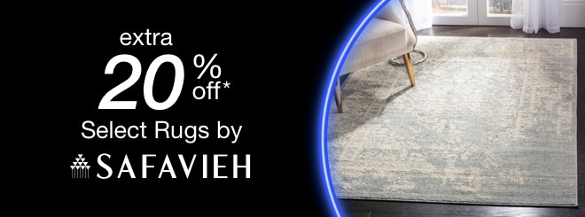 extra 20% off select Area Rugs by Safavieh*