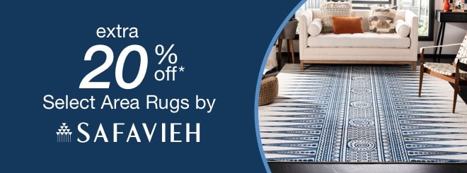 extra 20% off select Area Rugs by Safavieh*