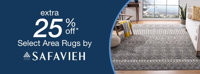 extra 25% off select Area Rugs by Safavieh*