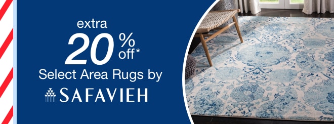 extra 20% off select Area Rugs by Safavieh*