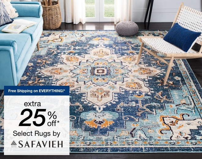Extra 25% off select Area Rugs by Safavieh*
