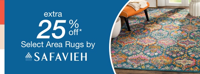 extra 25% off select Area Rugs by Safavieh*