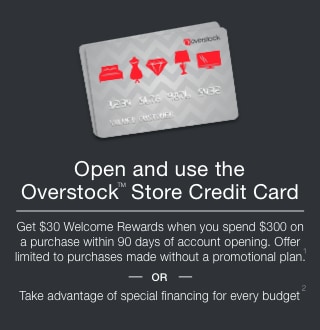 Open and use the Overstock™ Store Credit Card