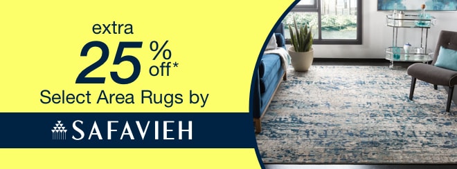 extra 25% off select Area Rugs by Safavieh*