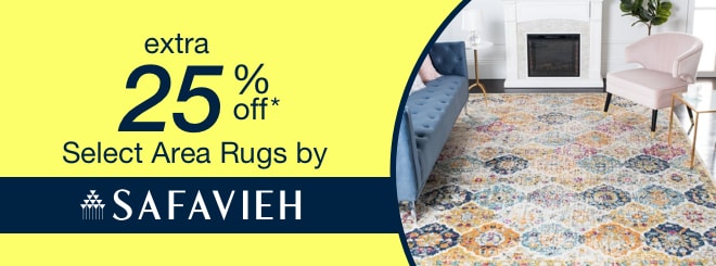 extra 25% off select Area Rugs by Safavieh*