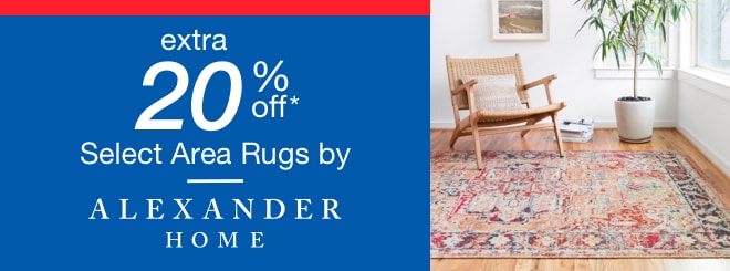 extra 20% off select Area Rugs by Alexander Home*