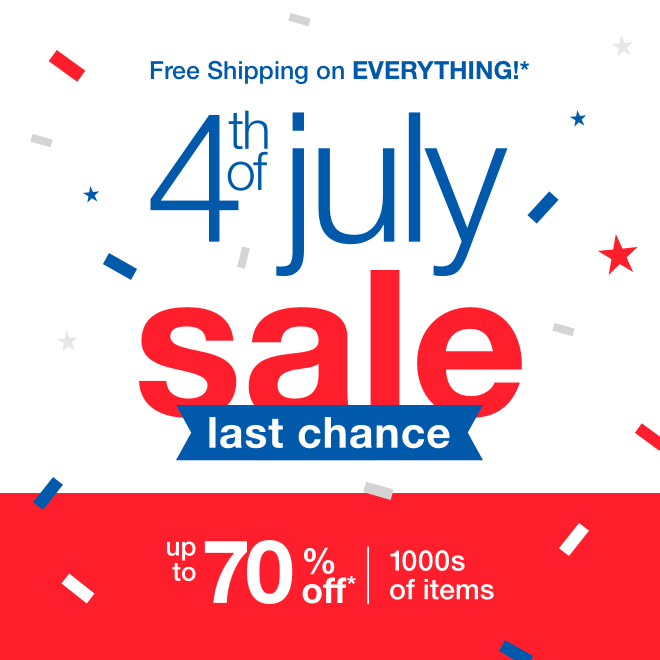 4th of July Sale Last Chance