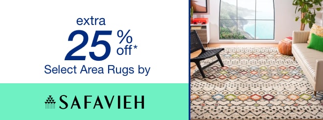 extra 25% off select Area Rugs by Safavieh*