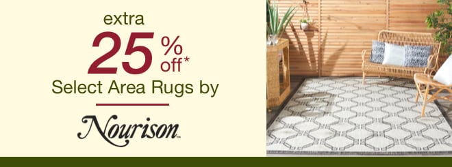 extra 25% off select Area Rugs by Nourison*