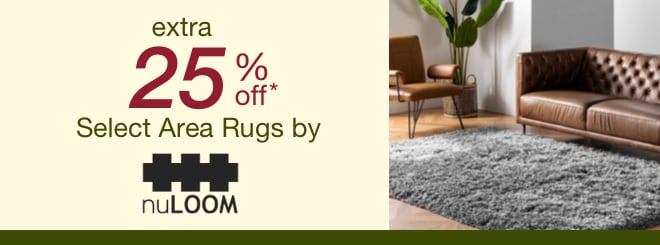 extra 25% off select Area Rugs by Nuloom*