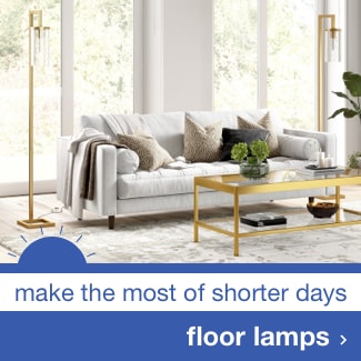 Make the Most of Shorter Days - Floor Lamps