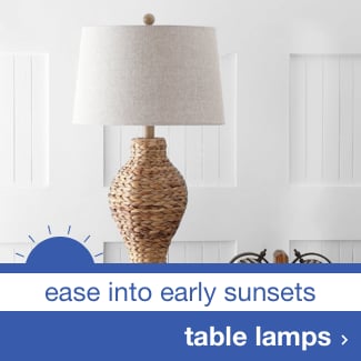 Ease Into Early Sunsets - Table Lamps