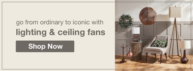 go from ordinary to iconic with lighting & ceiling fans | minus: Shop Now