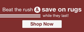 Beat the Rush & Save on Rugs -- Shop Now
