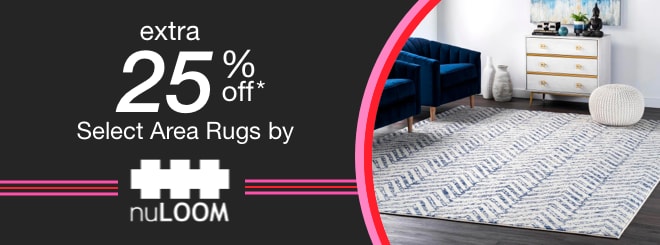 extra 25% off select Area Rugs by Nuloom*