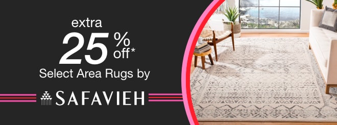 extra 25% off select Area Rugs by Safavieh*