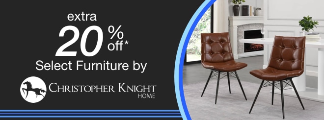 extra 20% off select Furniture by Christopher Knight*