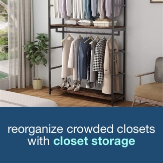 Reorganize Crowded Closets