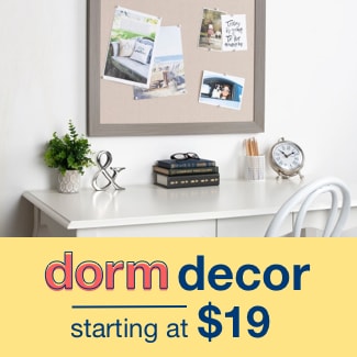 dorm decor starting at $19