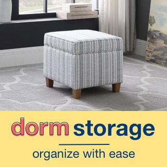 dorm storage organize with ease