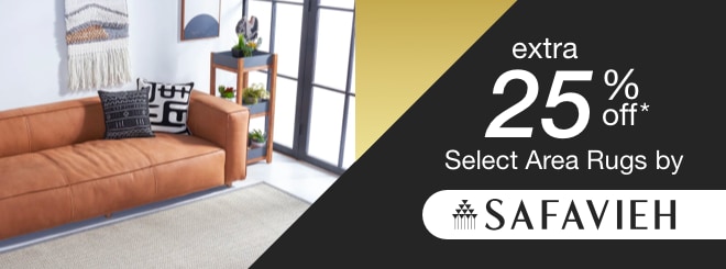 extra 25% off select Area Rugs by Safavieh*