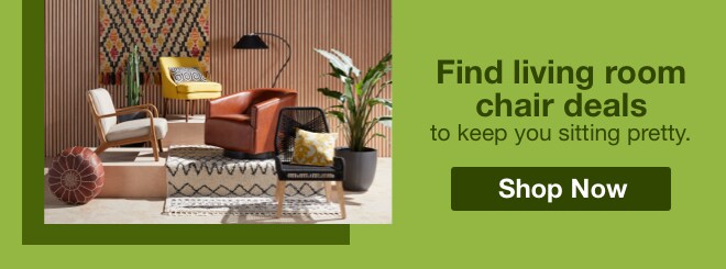 Find living room chair deals to keep you sitting pretty