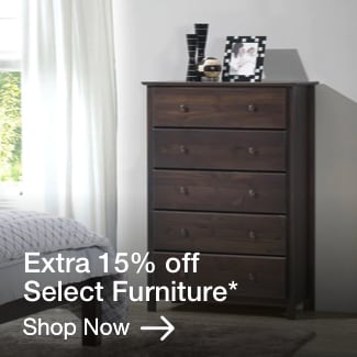 Extra 15% off Select Furniture*