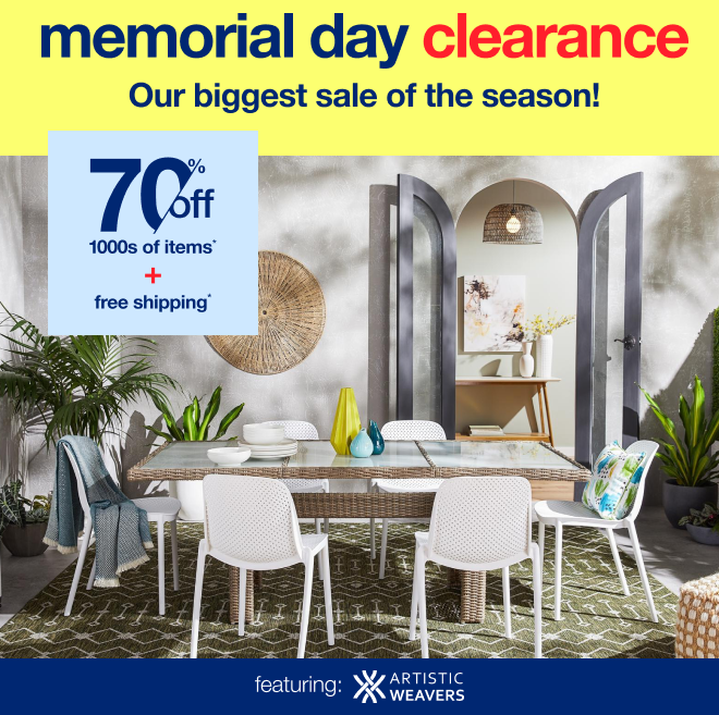 Memorial Day Clearance Sale