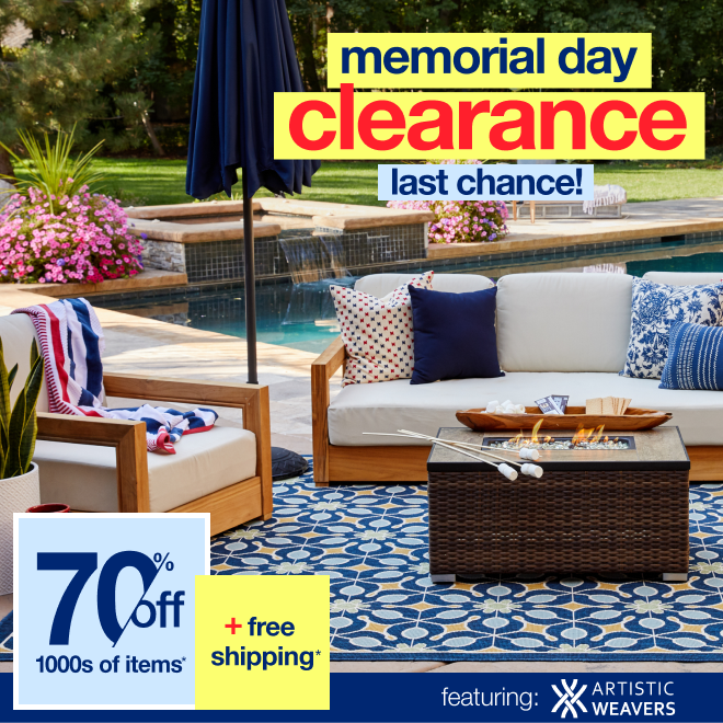 Memorial Day Clearance - Last Chance