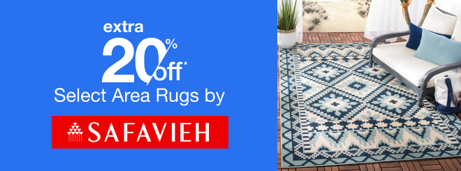 extra 20% off select Rugs by Safavieh*