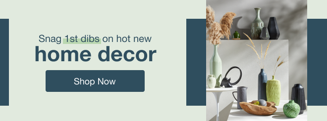 Snag 1st dibs on hot new home decor | minus: Shop Now