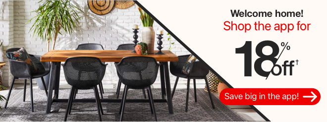 Shop the app for 18% off*