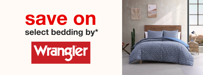 save on select Bedding by Wrangler