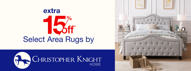 extra 15% off select Furniture by Christopher Knight*