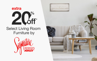 Extra 20% off select Furniture by Ashley