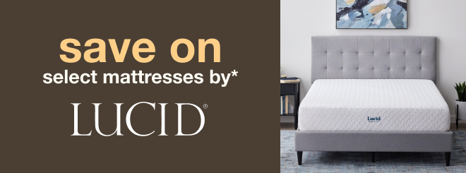 save on select Mattresses by Lucid