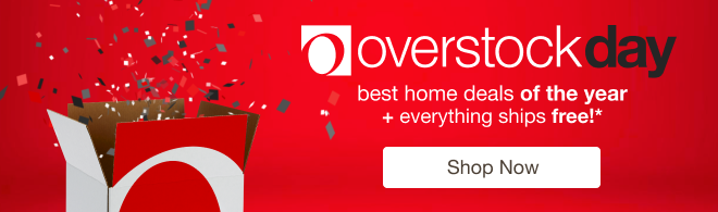 Overstock Day - best home deals of the year + everything ships free!*