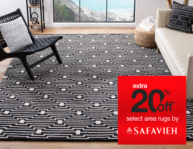 extra 20% off select Area Rugs by Safavieh*