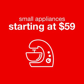 small appliances starting at $59