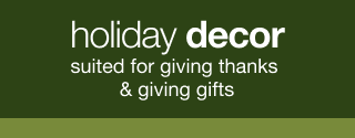Holiday Decor Suited for Giving Thanks & Giving Gifts | minus: Shop Now