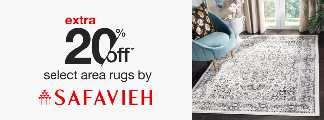 extra 20% off select rugs by safavieh*
