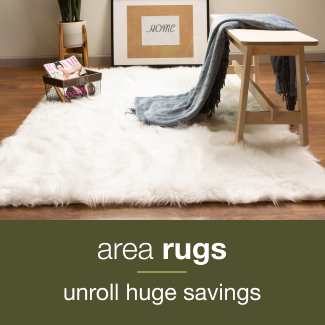 area rugs | minus: unroll huge savings