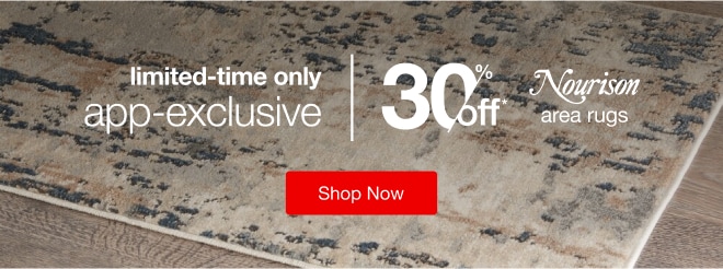 Limited-Time Only App-Exclusive 30% Off* Nourison Area Rugs Shop Now