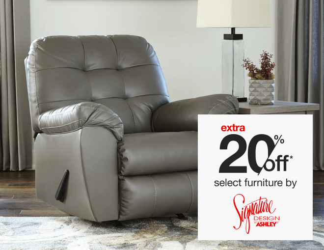 extra 20% off select furniture by signature design by ashley*