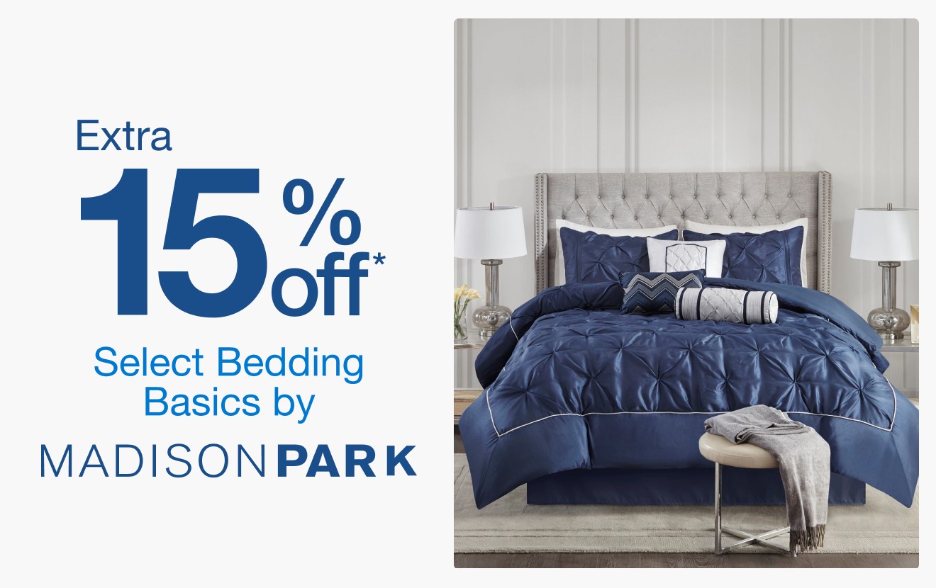 Up to 15% Off Select Bedding Basics by Madison Park*