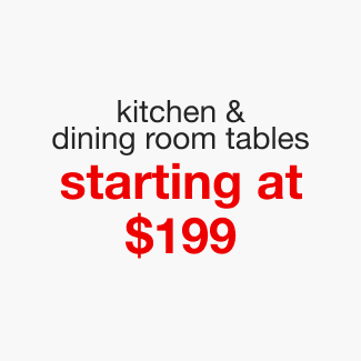 kitchen & dining room tables starting at $199