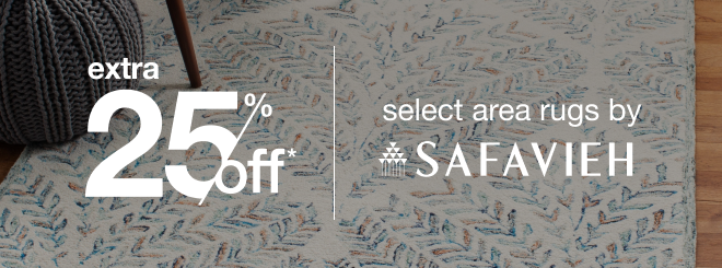 extra 25% off select area rugs by safavieh*