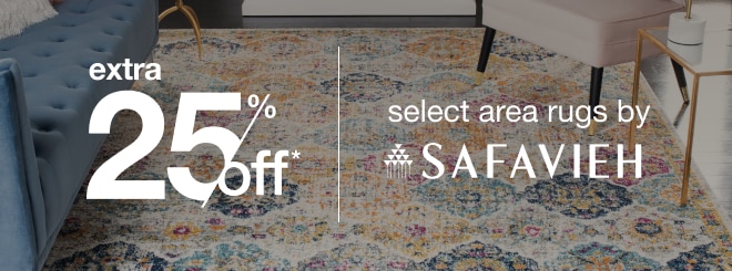 extra 25% off select area rugs by safavieh*